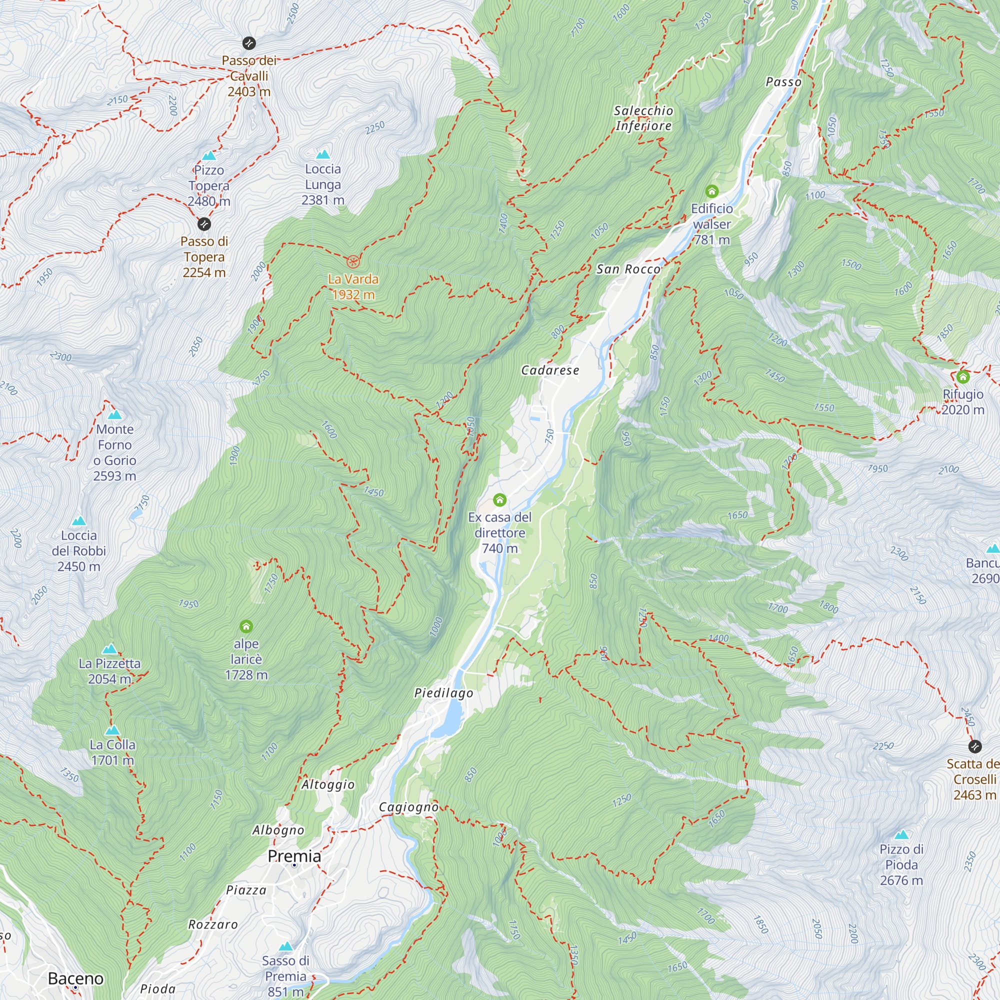 Ex casa del direttore map