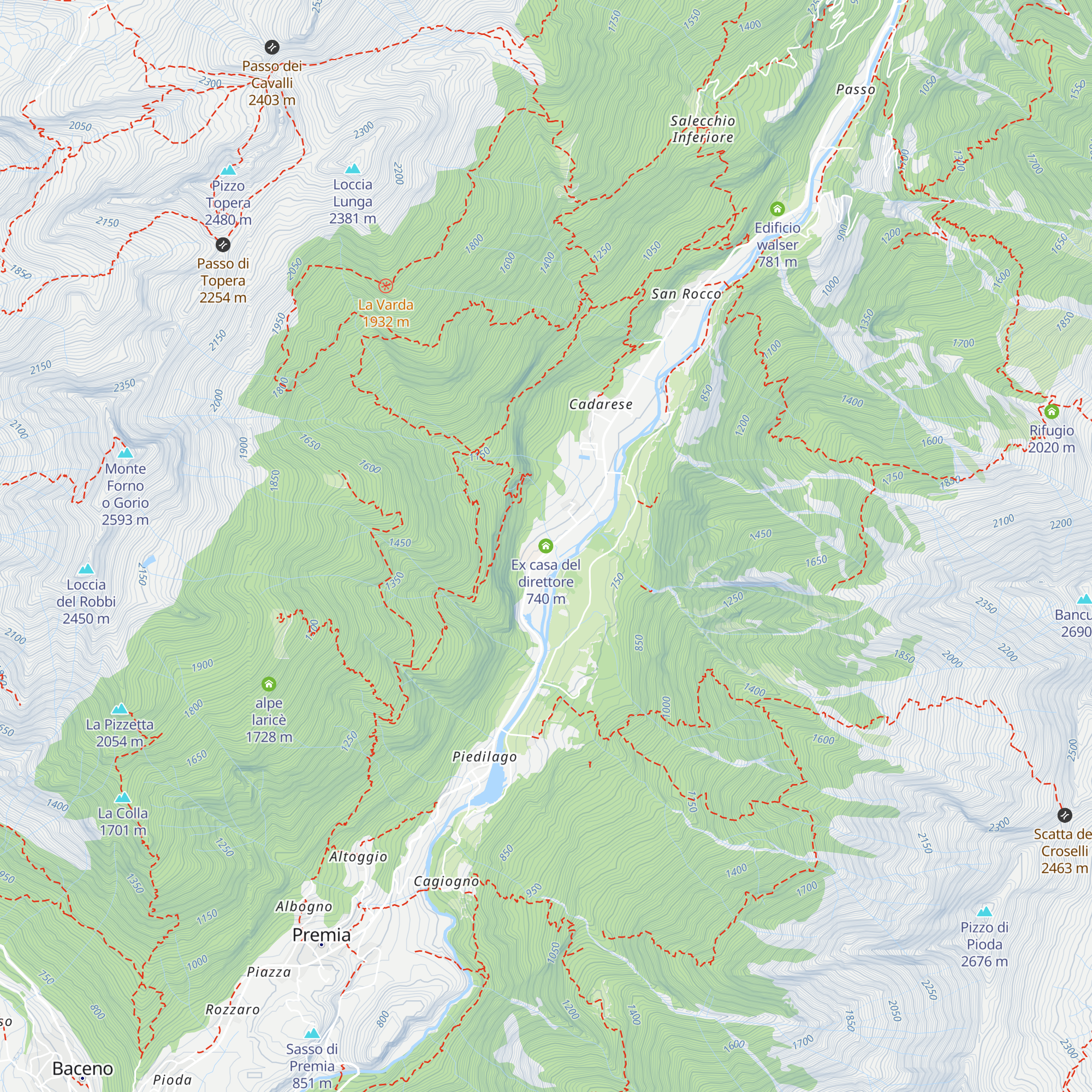 Ex casa del direttore map