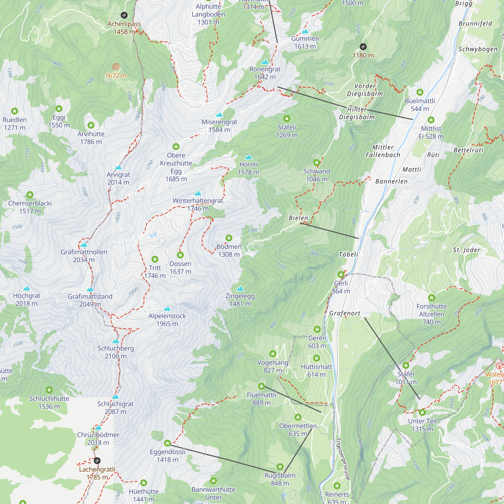Kalberweidli map