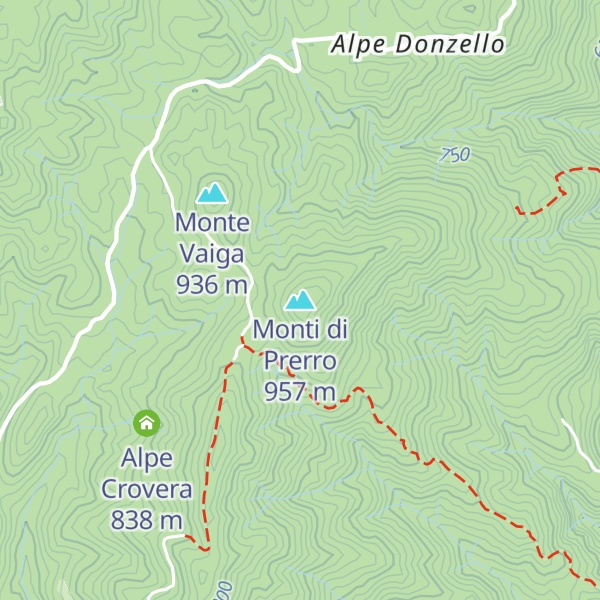 Map of Monti di Prerro