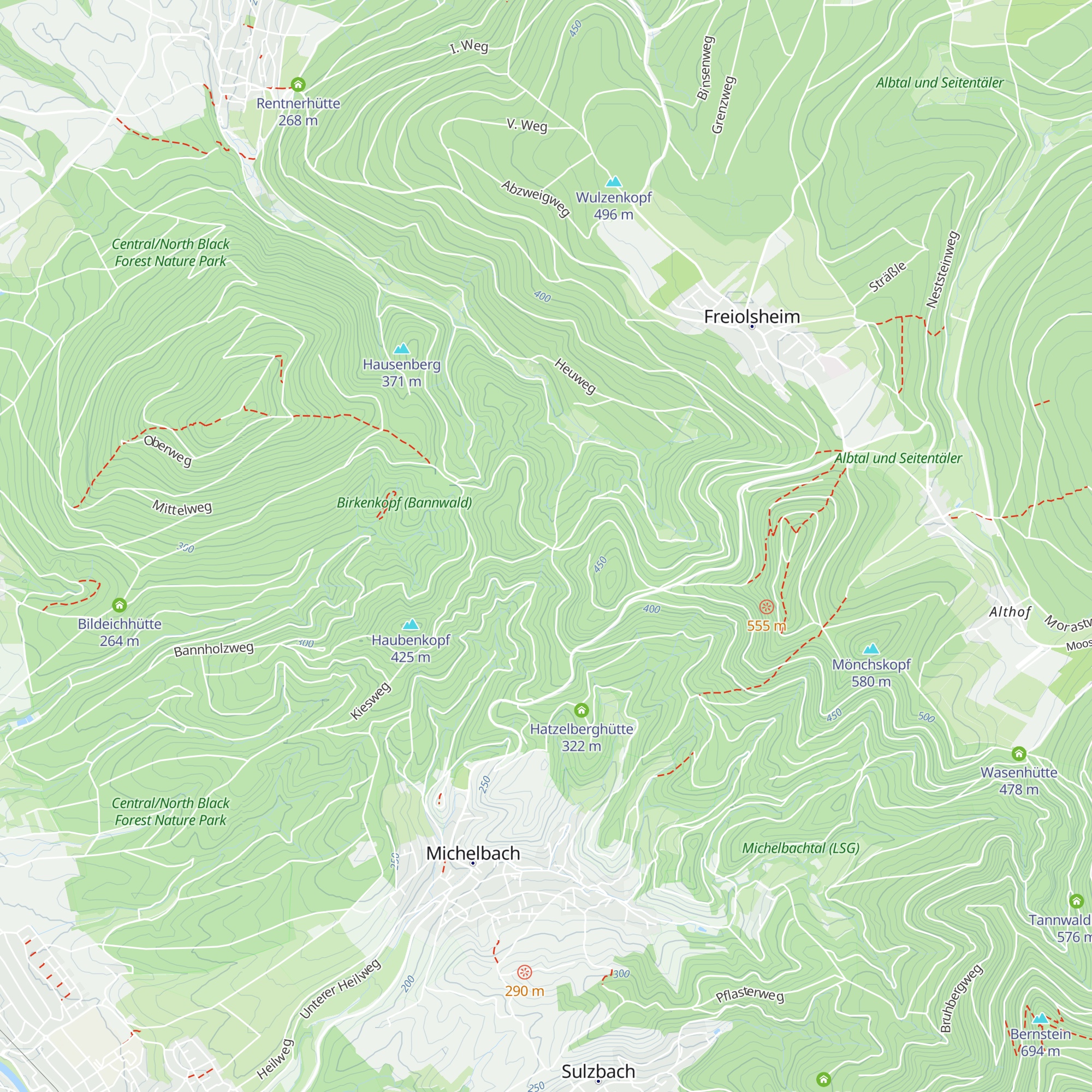 Kreuzweghütte map