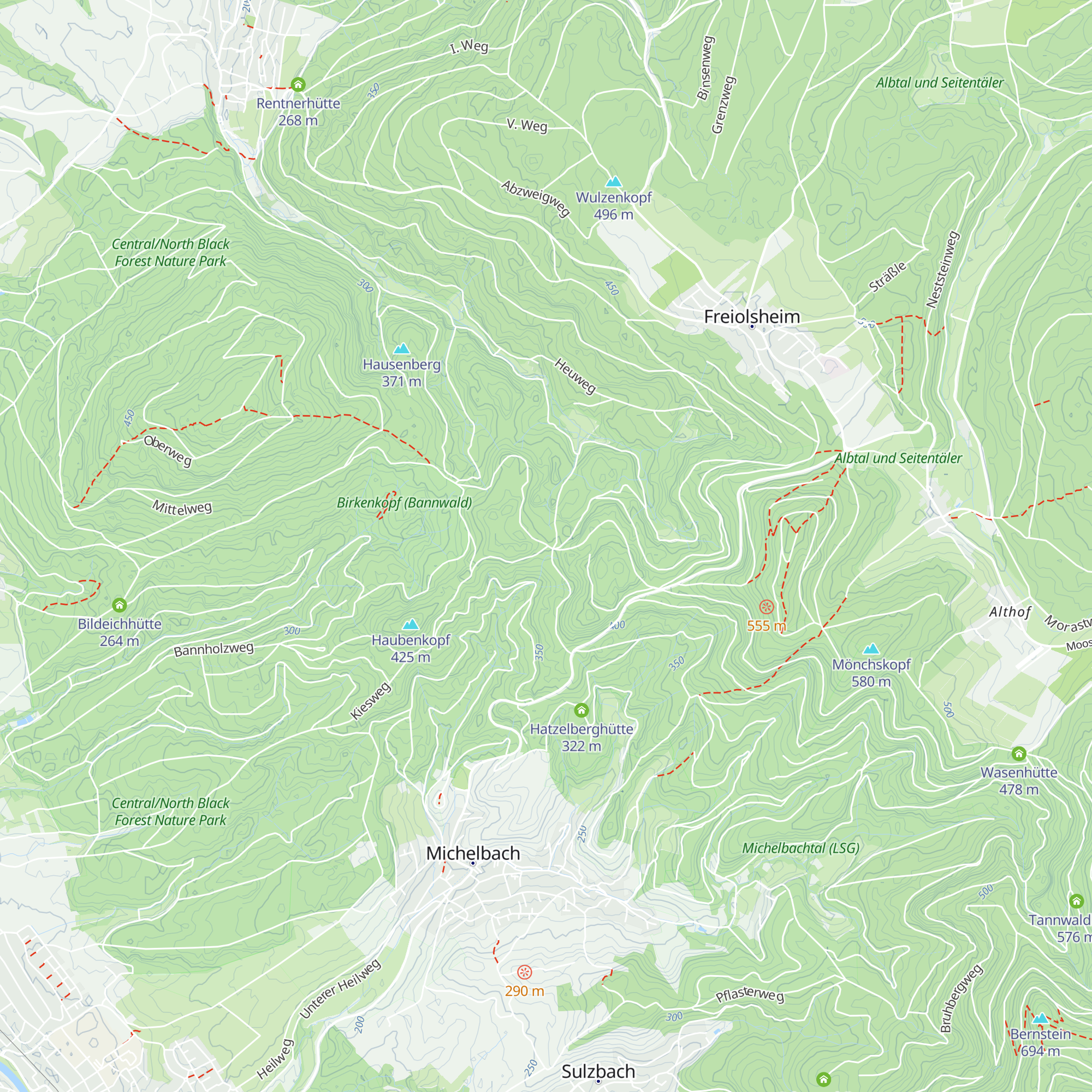 Kreuzweghütte map