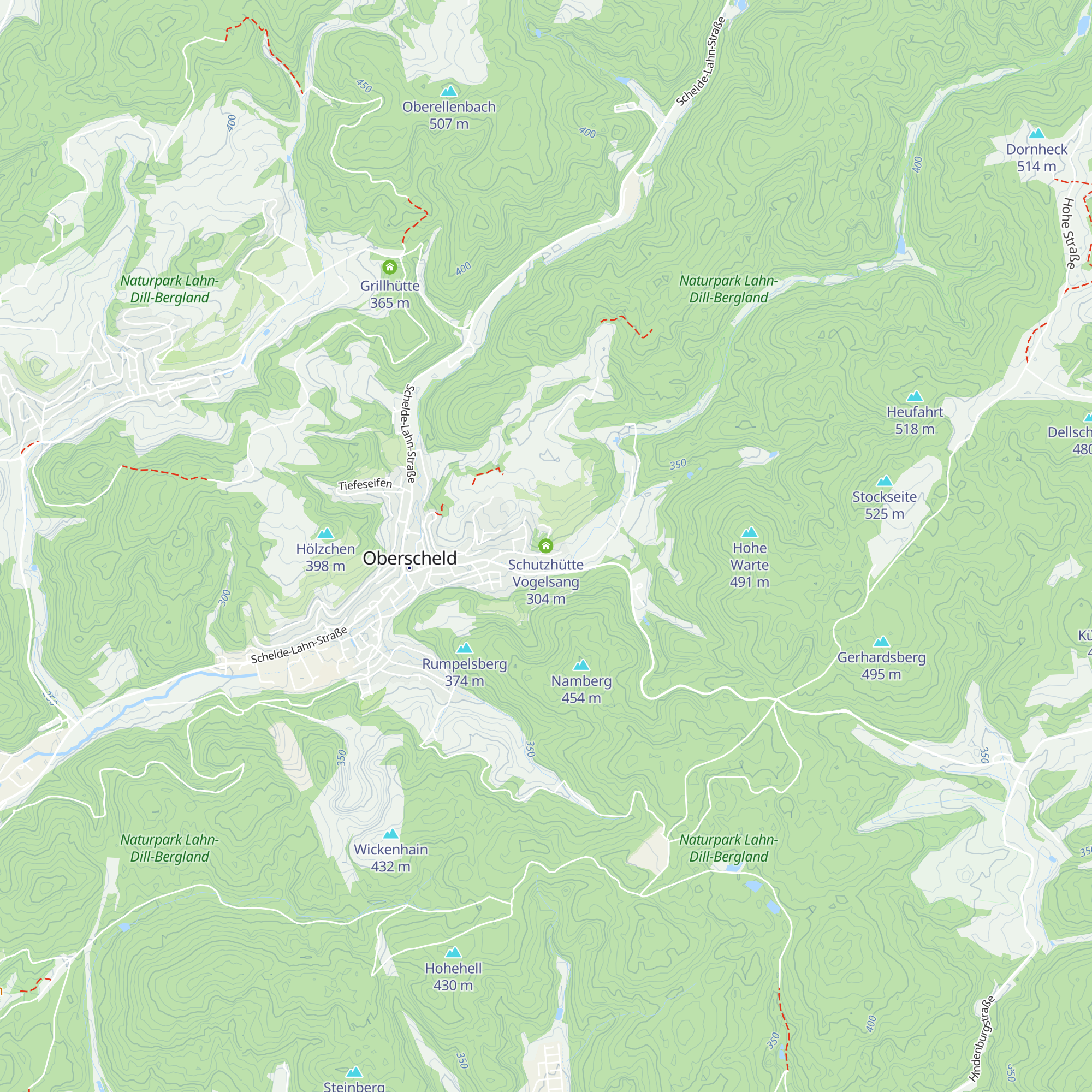 Schutzhütte Vogelsang map