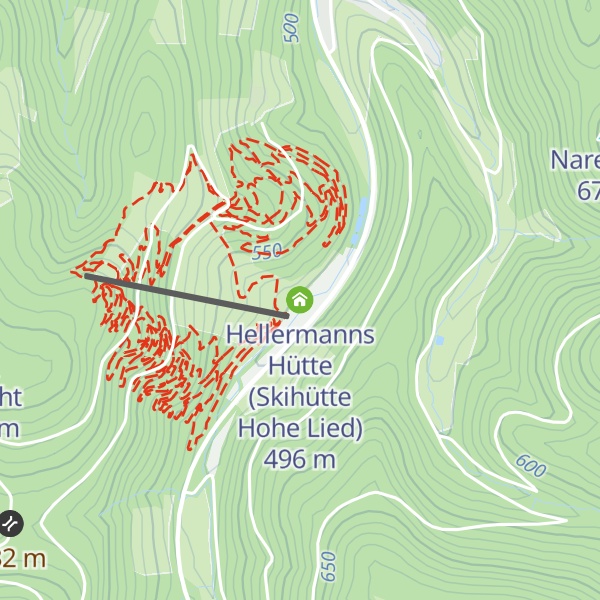 Map of Hellermanns Hütte (Skihütte Hohe Lied)