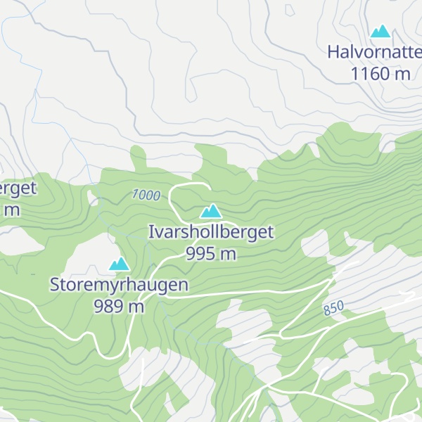 Map of Ivarshollberget