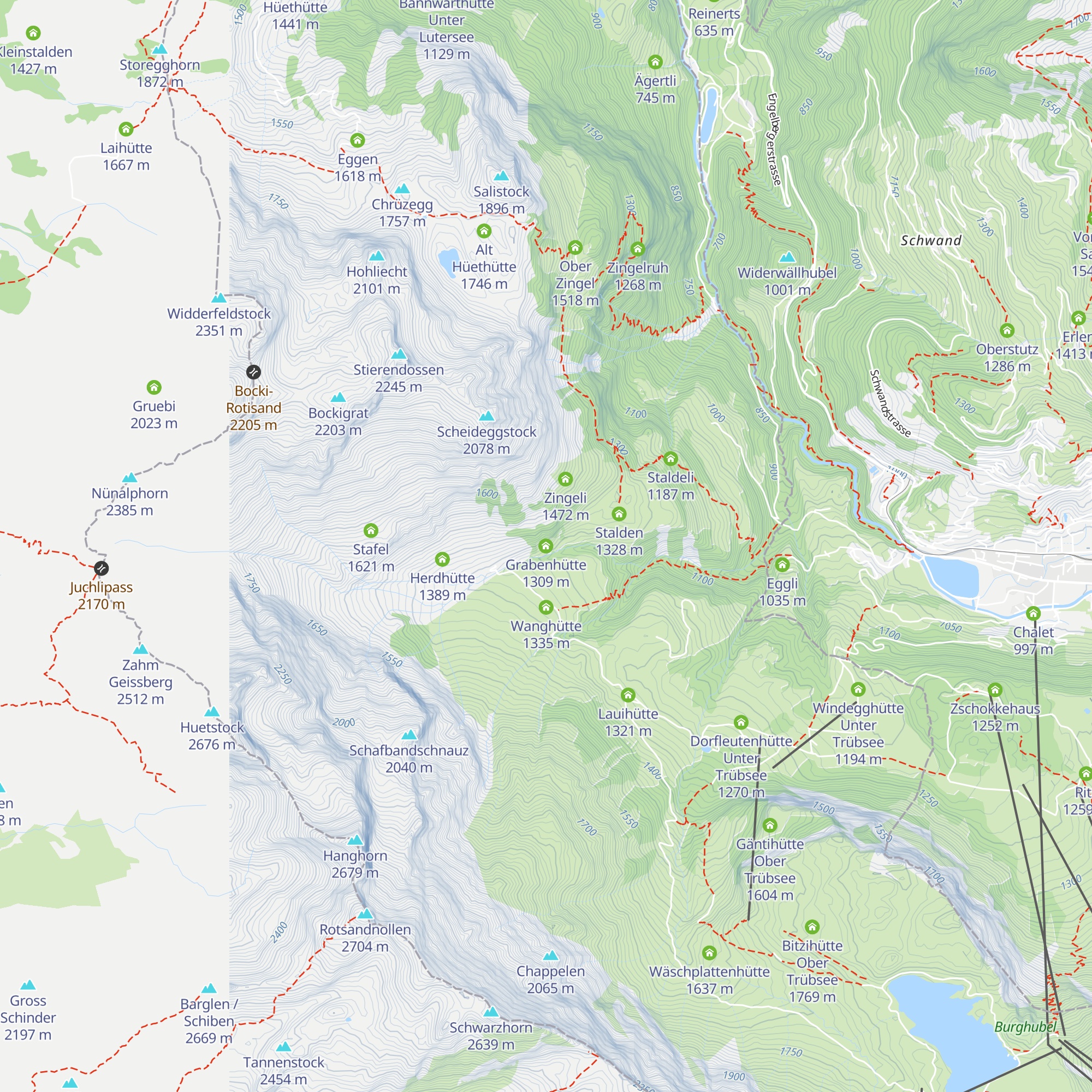 Grabenhütte map