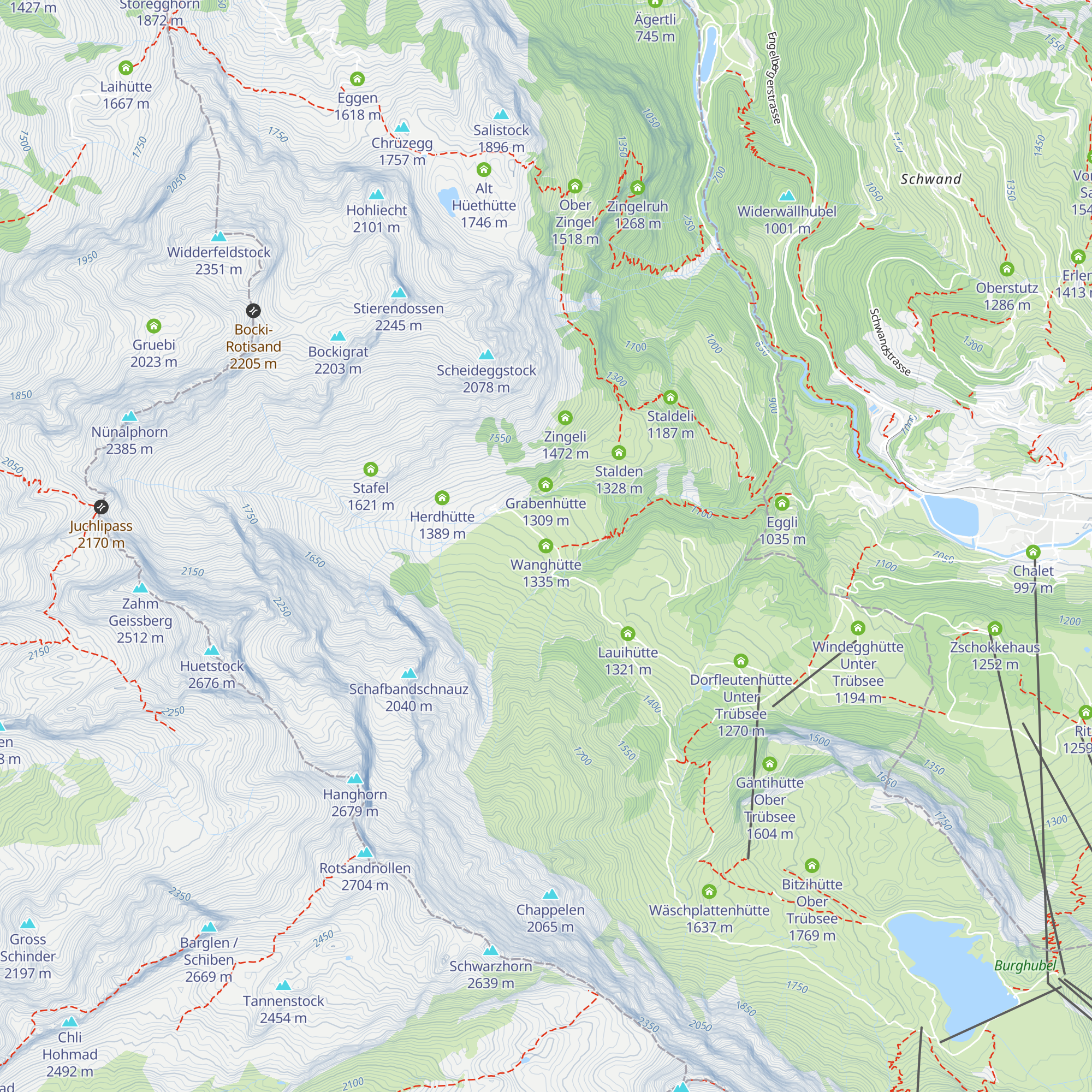 Wanghütte map