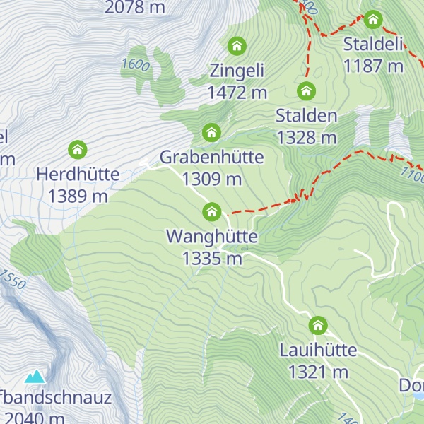 Map of Wanghütte