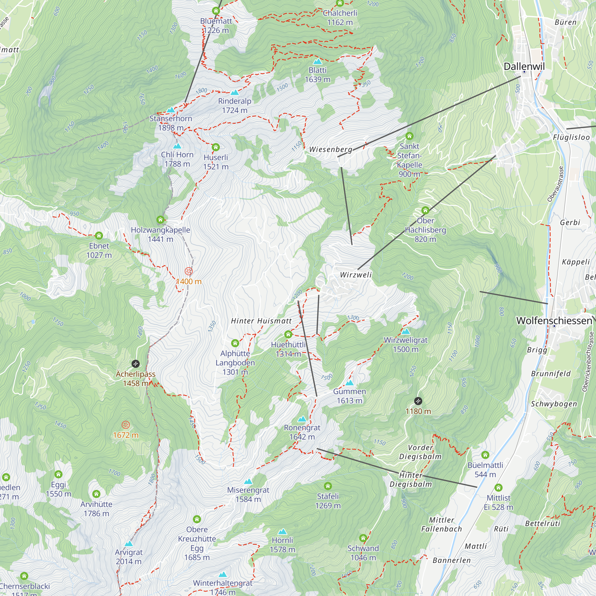 Gummenmattli map