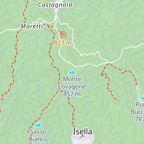 Map of Monte Lovagone