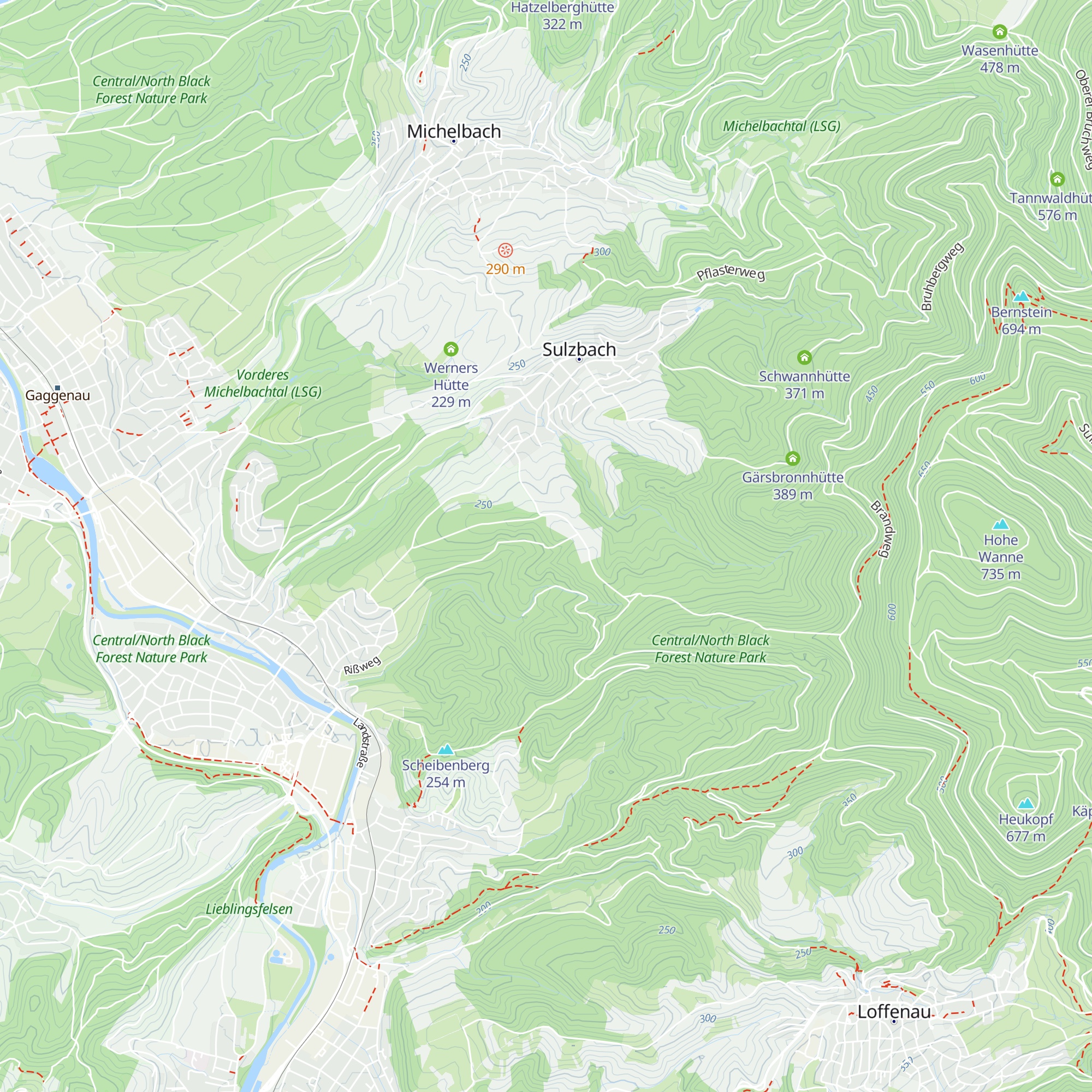 Bernhards Hütte map