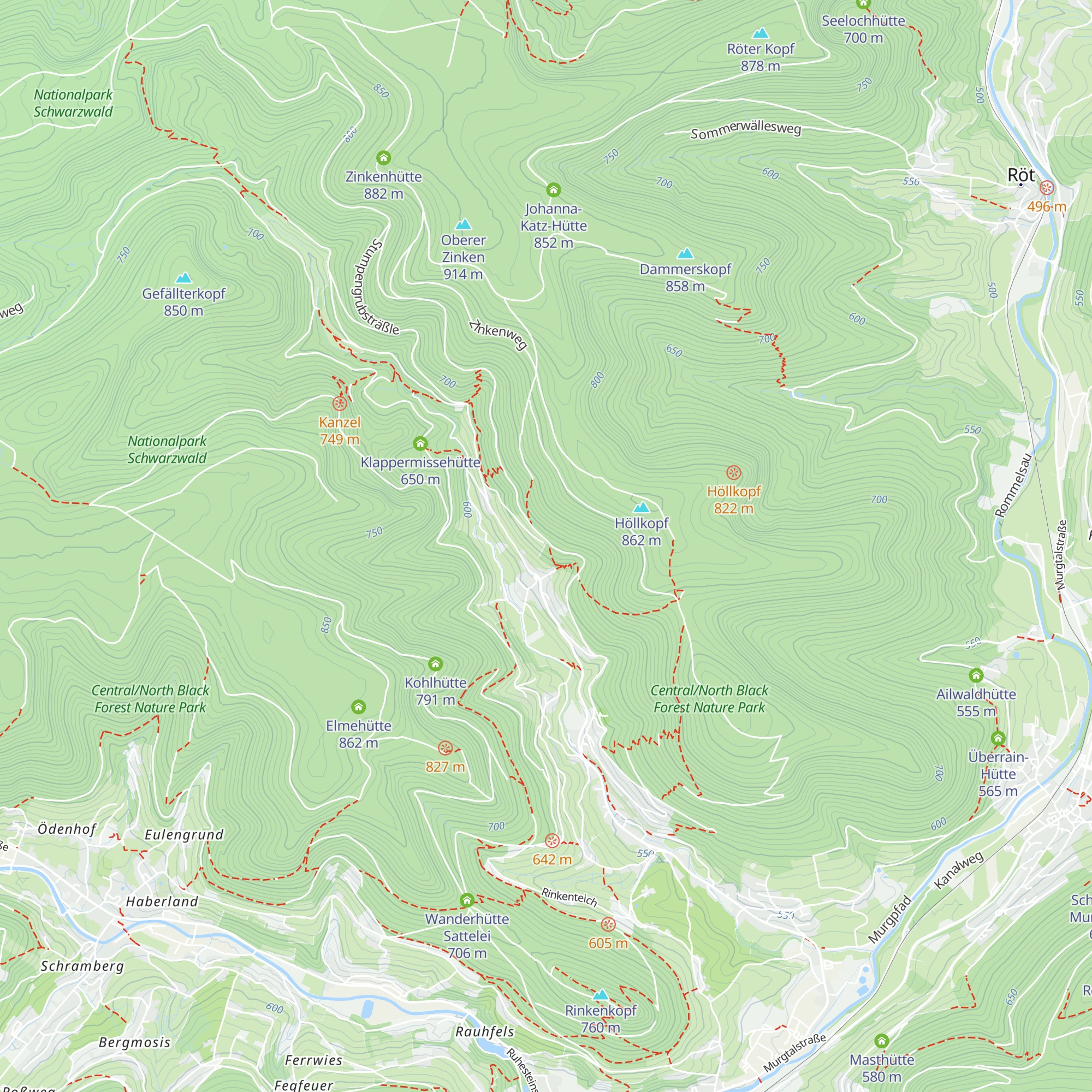 Blockhütte Traube map