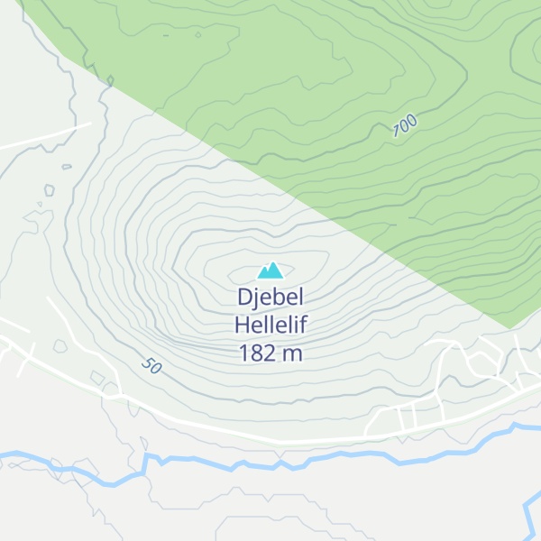 Map of Djebel Hellelif