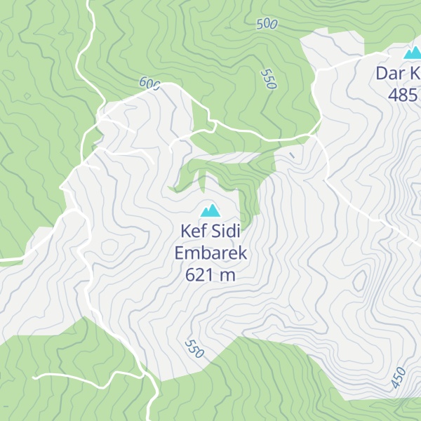 Map of Kef Sidi Embarek