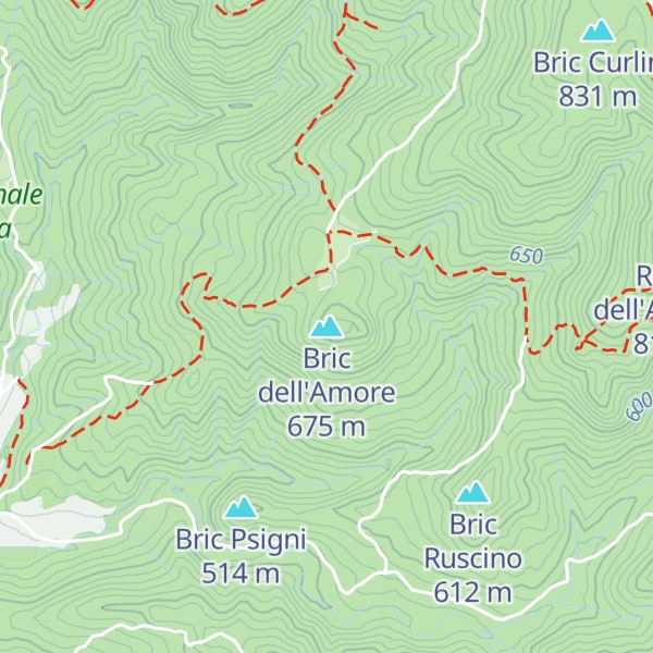 Map of Bric dell'Amore