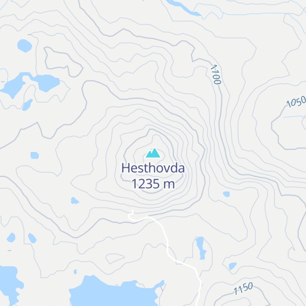 Map of Hesthovda