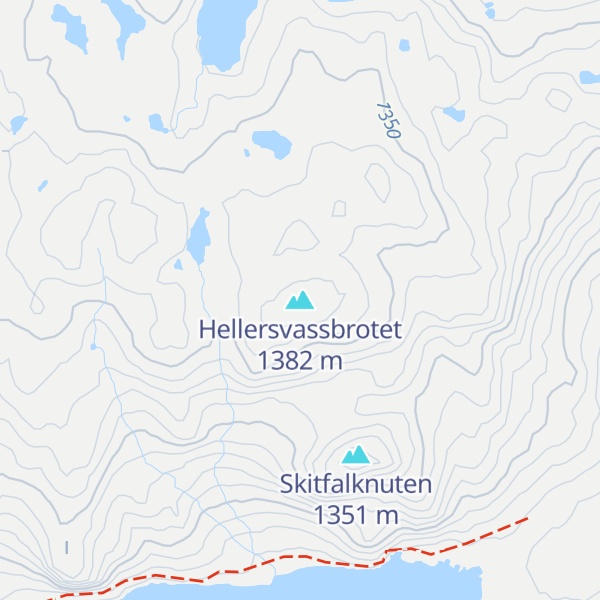 Map of Hellersvassbrotet