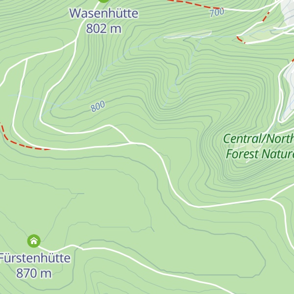 Map of Sandwaldhütte