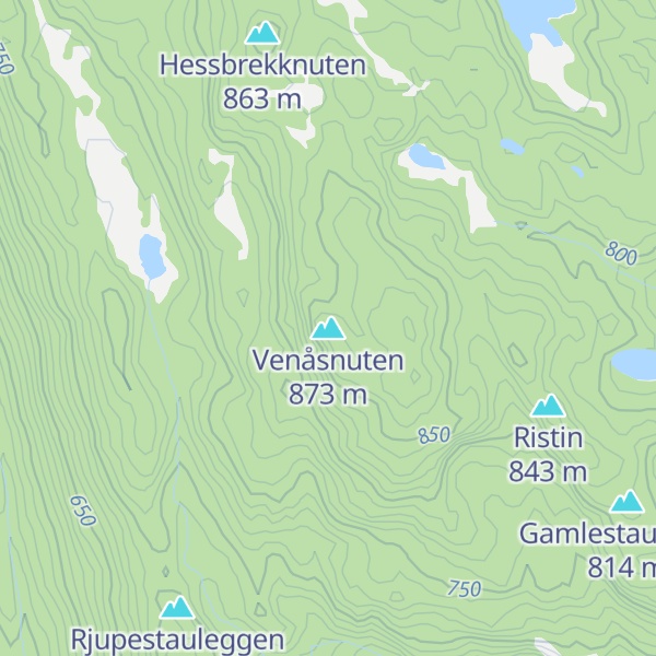 Map of Venåsnuten