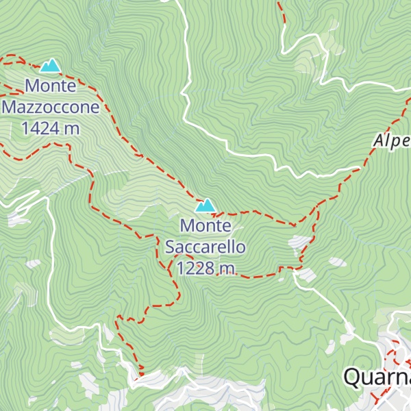 Map of Monte Saccarello