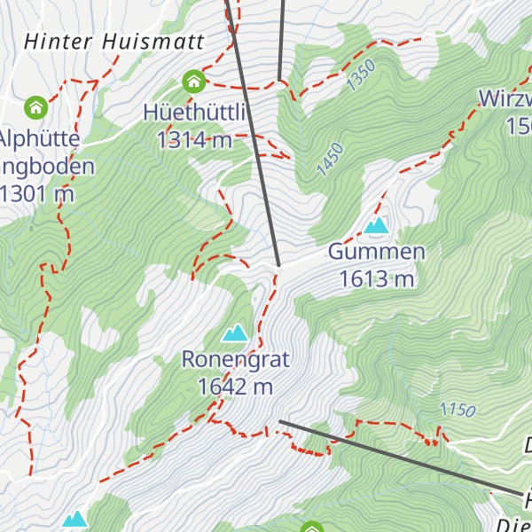 Map of Bergrestaurant Gummenalp