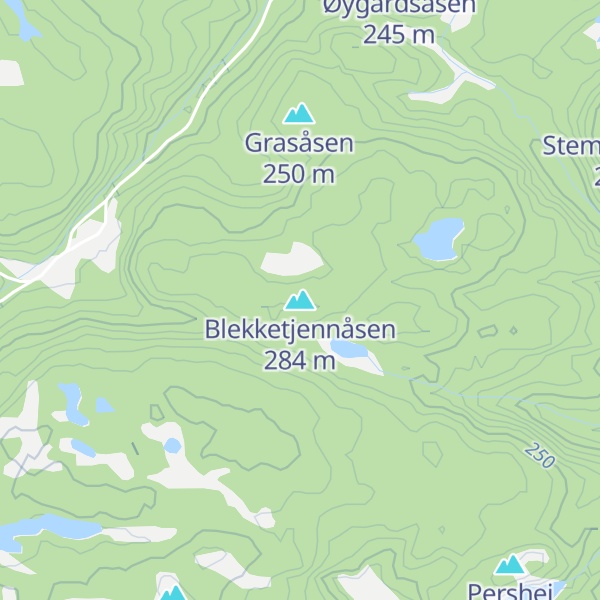 Map of Blekketjennåsen