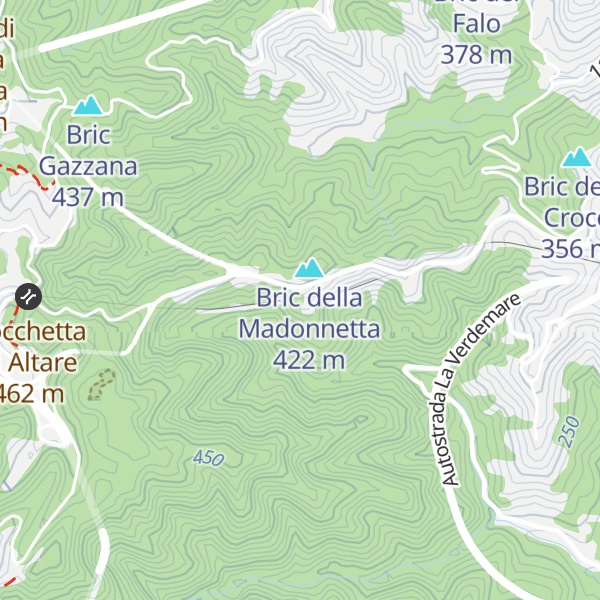 Map of Bric della Guardia