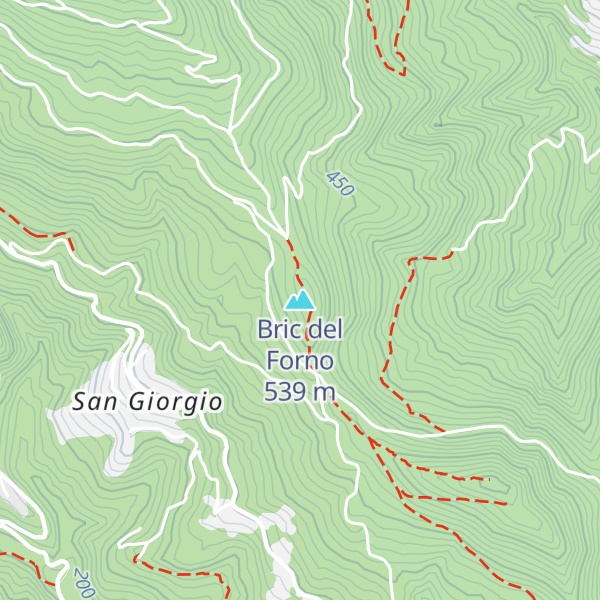 Map of Bric del Forno