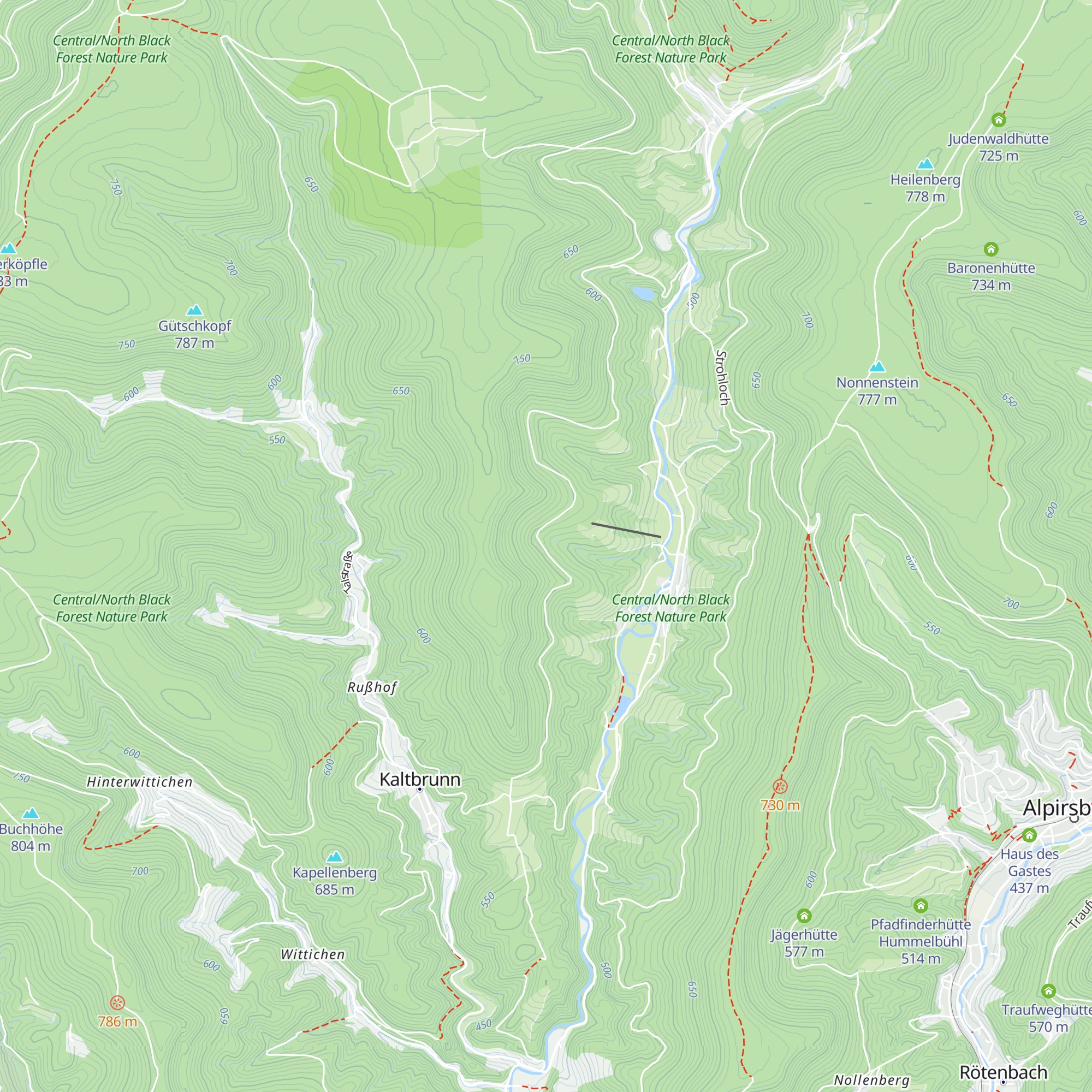 Fahrenlochhütte map