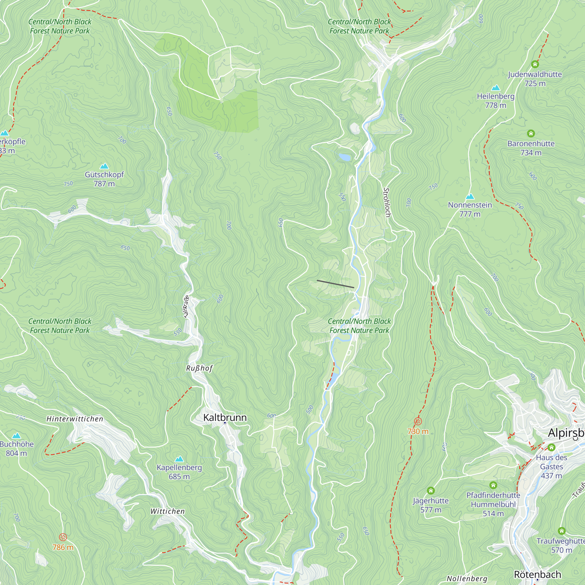 Fahrenlochhütte map