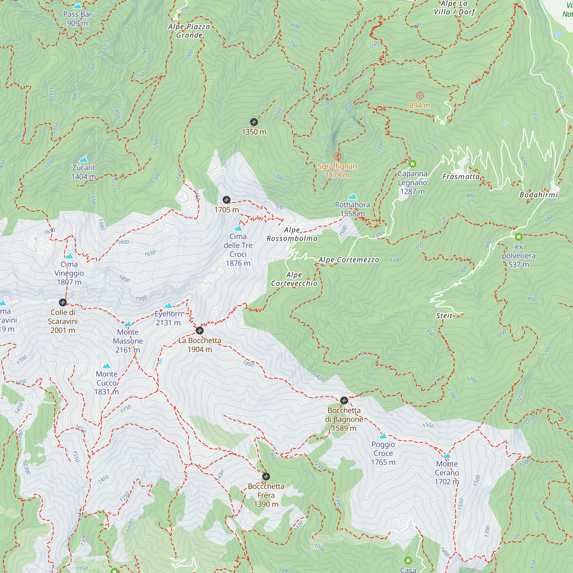Rifugio Renato Brusa Perona map
