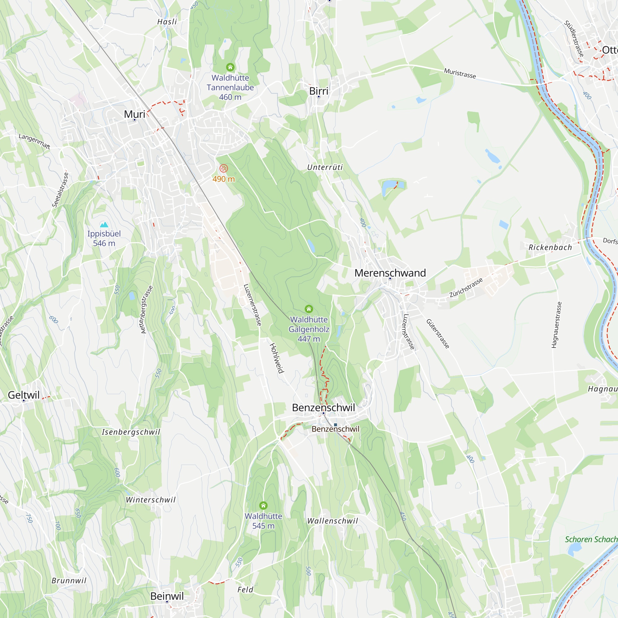 Waldhütte Galgenholz map