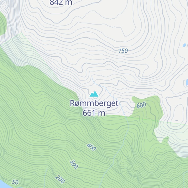 Map of Rømmberget