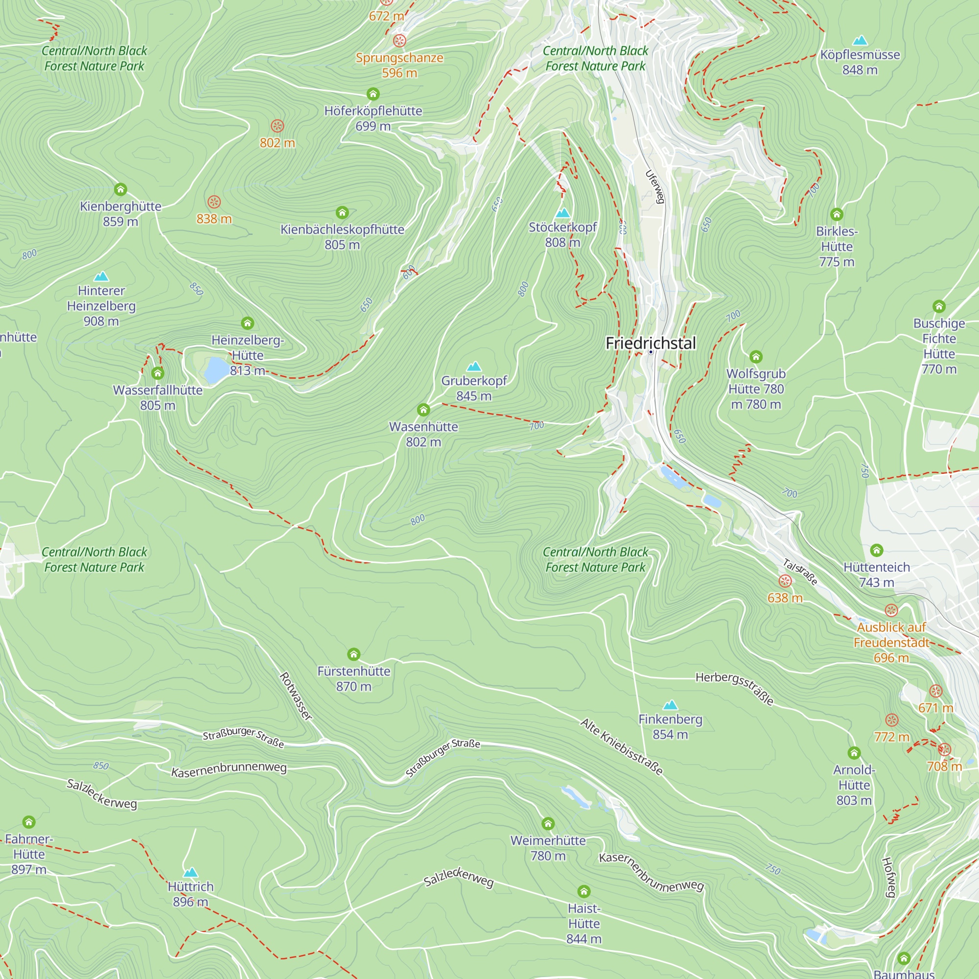 Oberförster Hausburg Hütte map