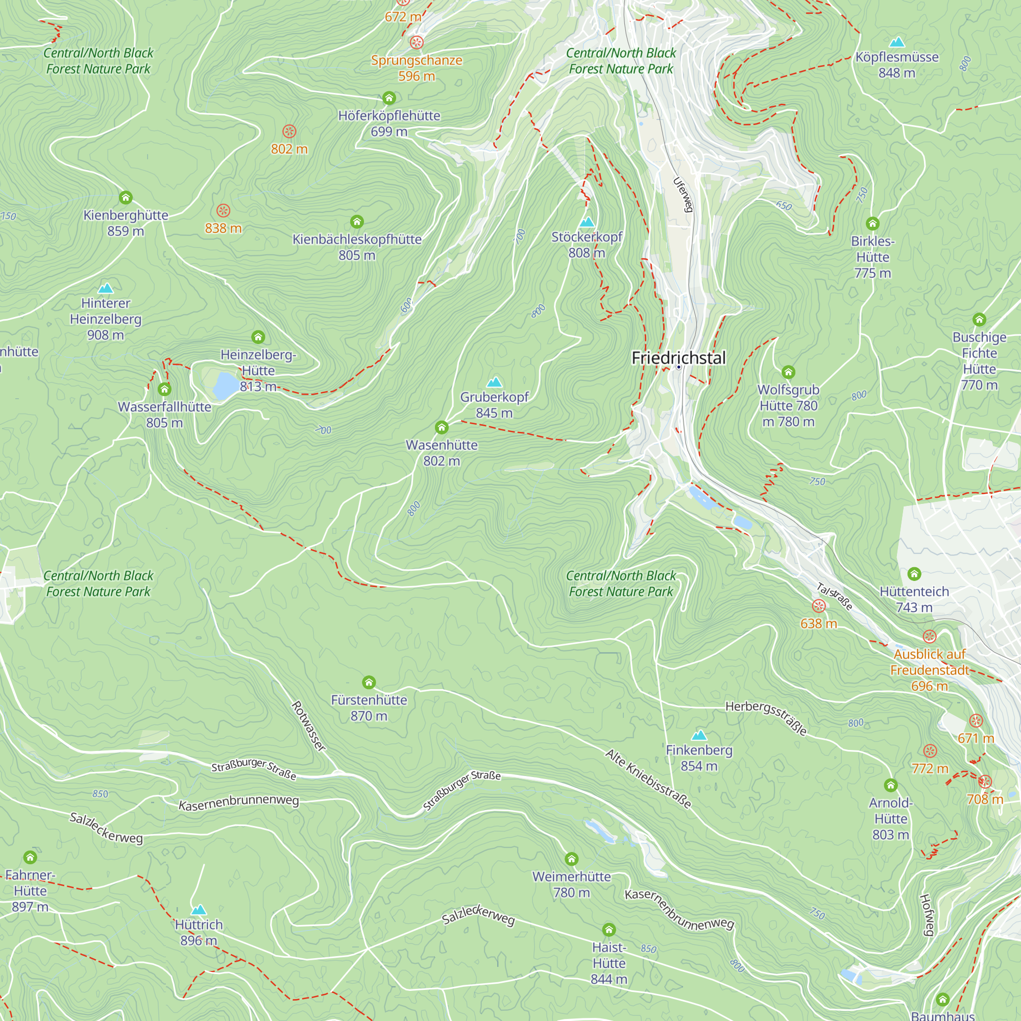 Oberförster Hausburg Hütte map