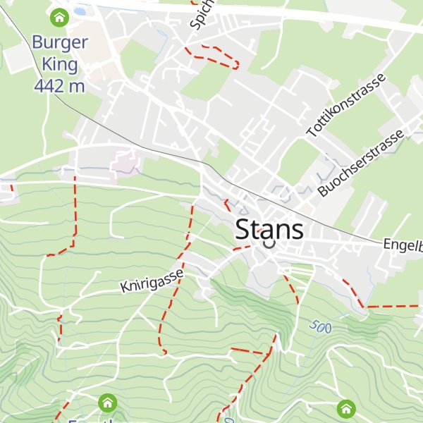 Map of zum Briggli