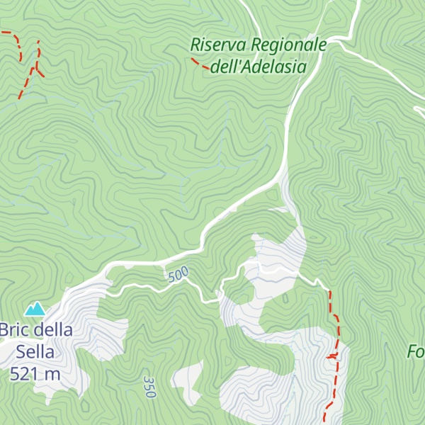 Map of Bric Lavesino