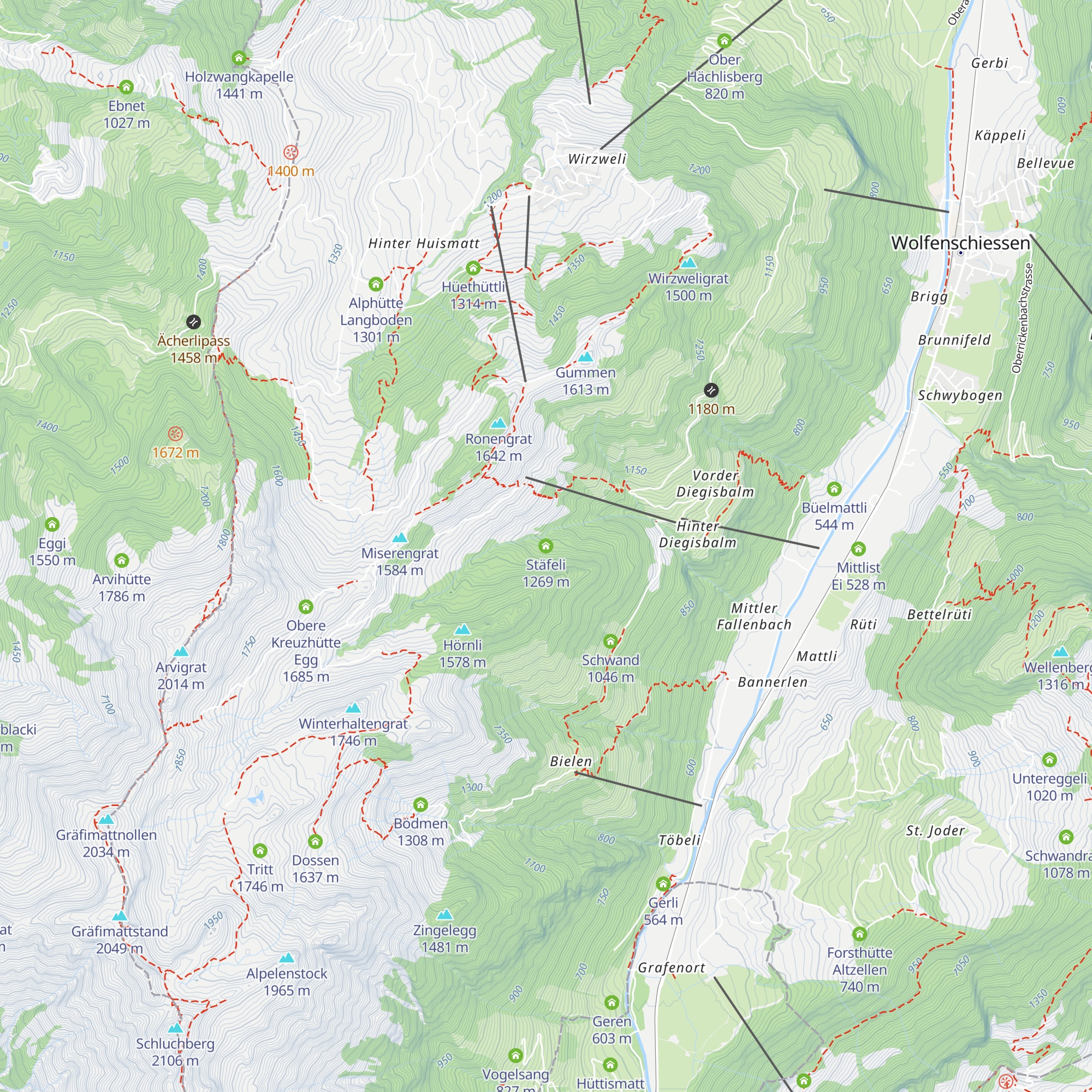 Stäfeli map