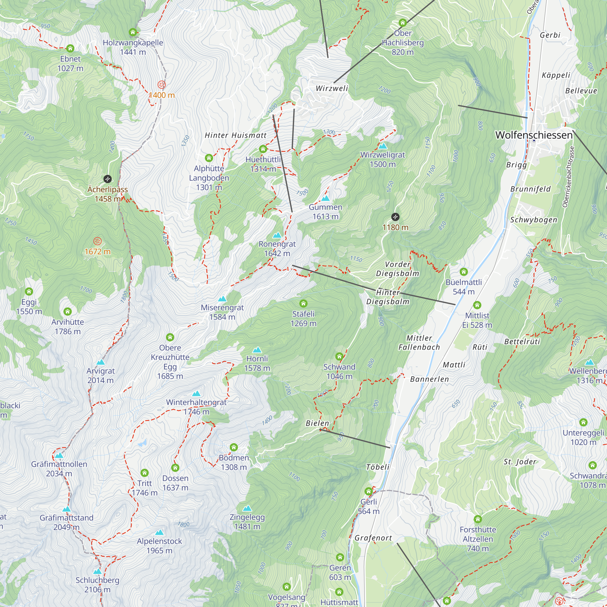 Stäfeli map