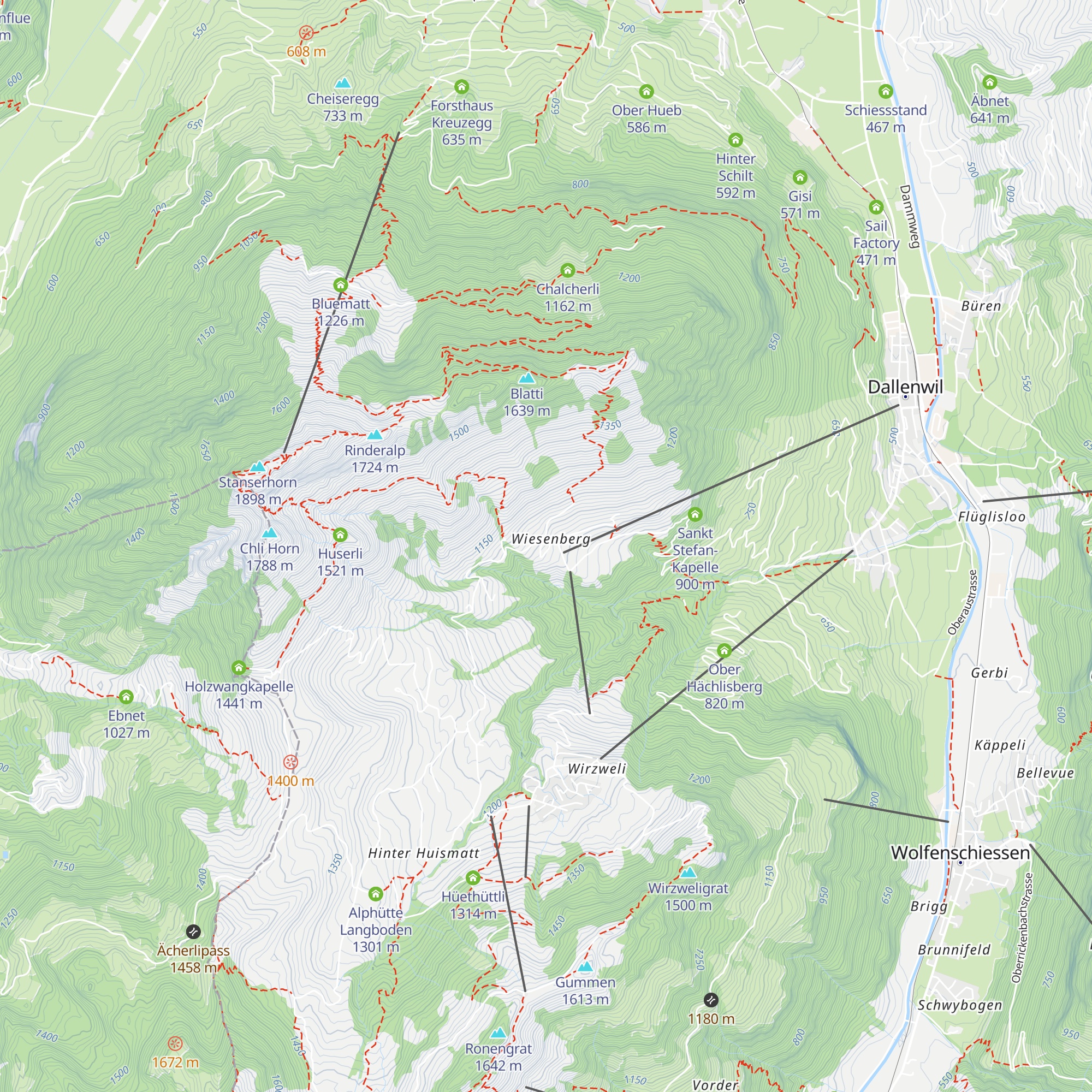 Restaurant Alpenhof map