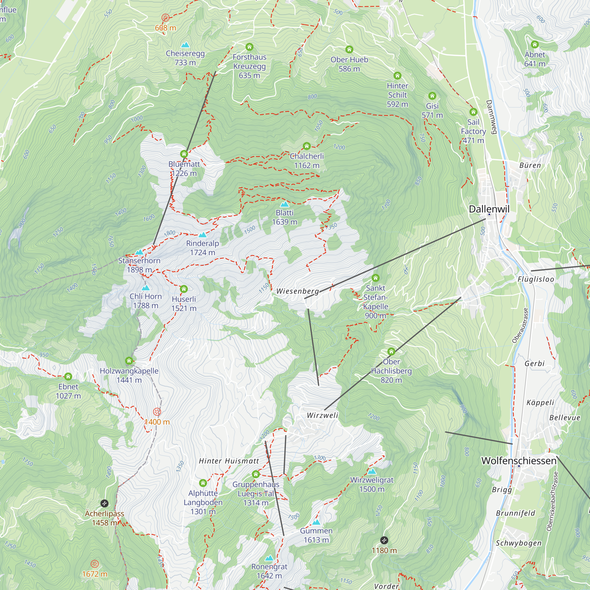 Restaurant Alpenhof map