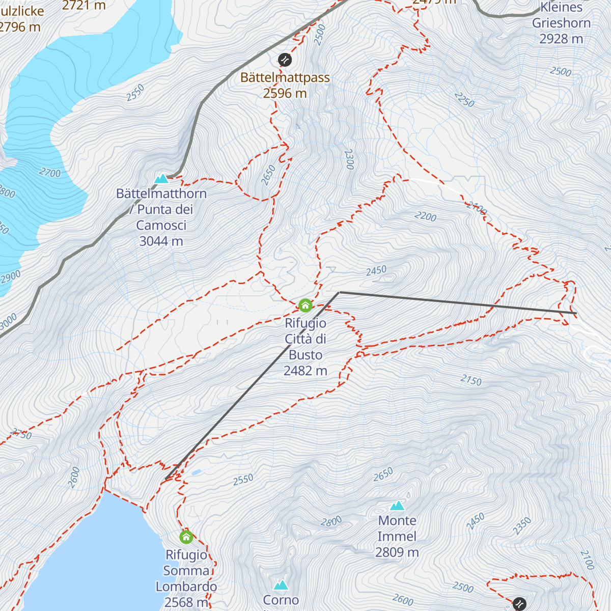Rifugio Città di Busto map
