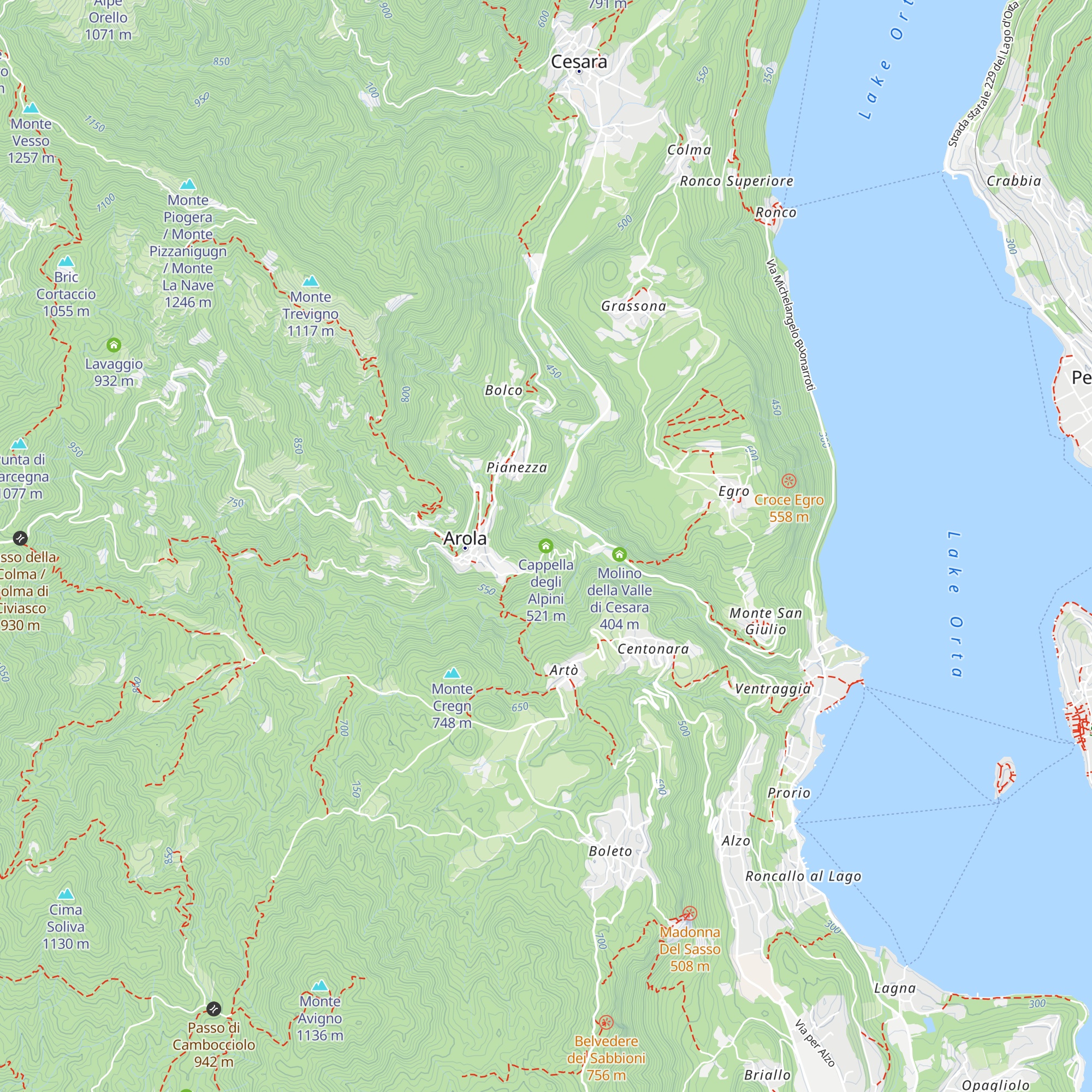 Cappella degli Alpini map