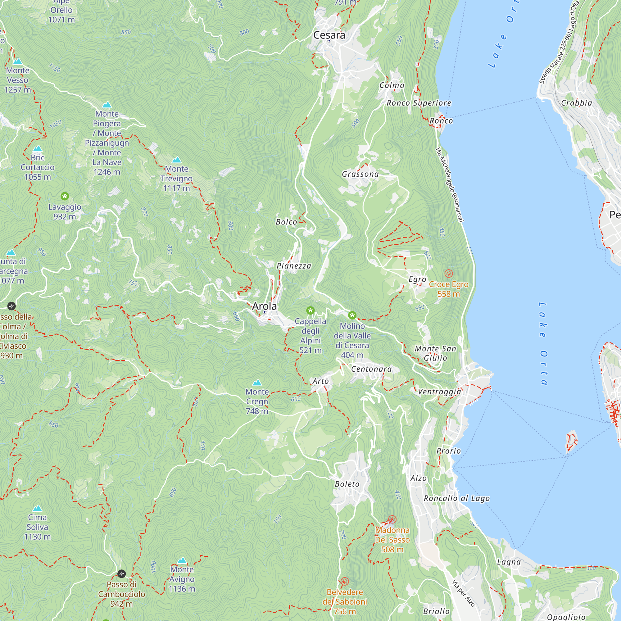 Cappella degli Alpini map