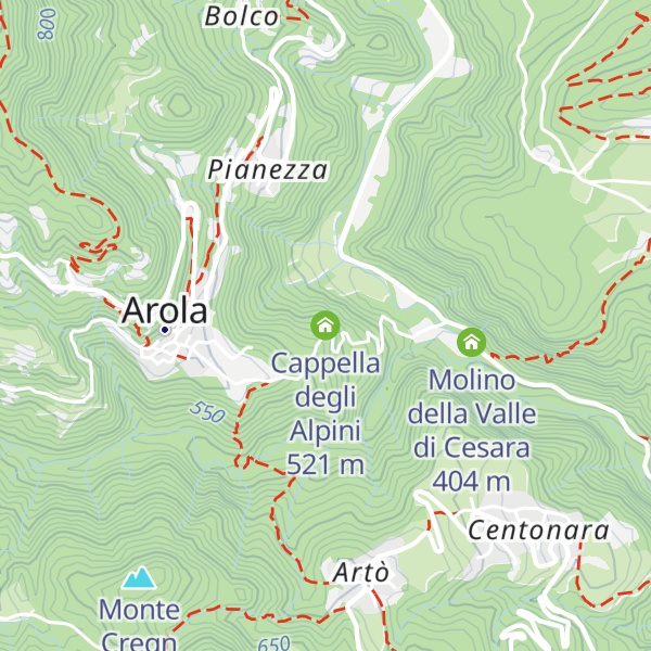 Map of Cappella degli Alpini