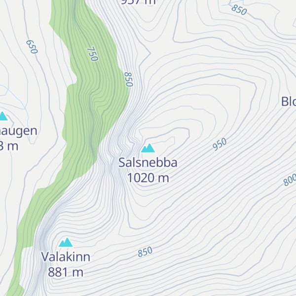 Map of Salsnebba