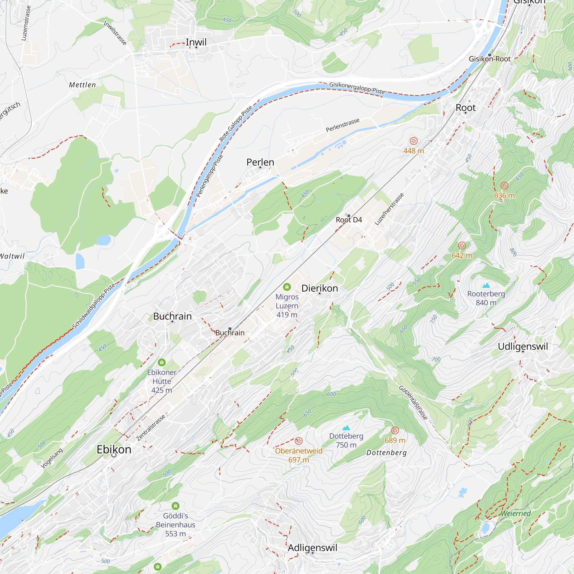 Migros Luzern map