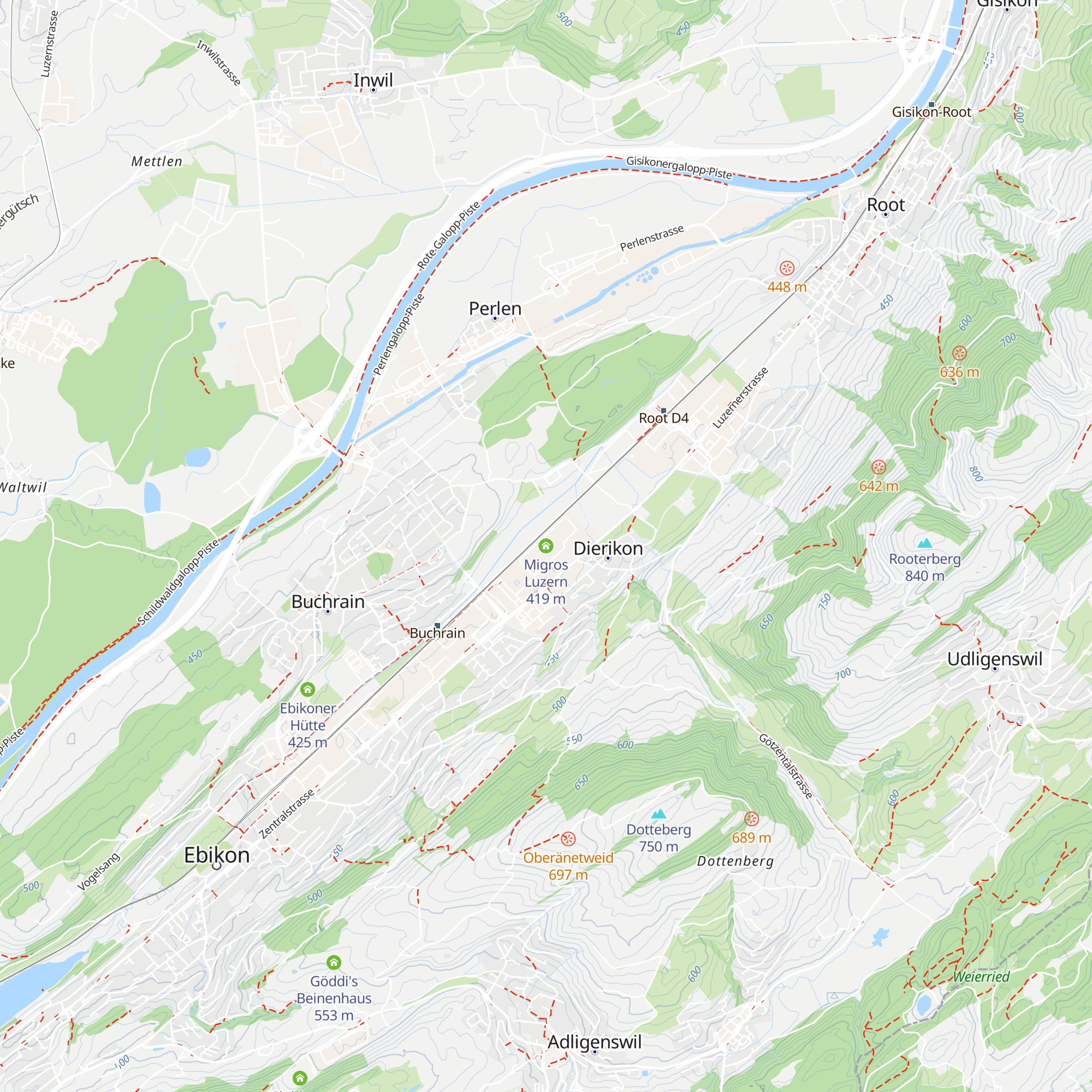 Migros Luzern map