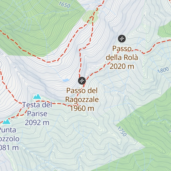 Map of Bivacco Alpe Ragozzale
