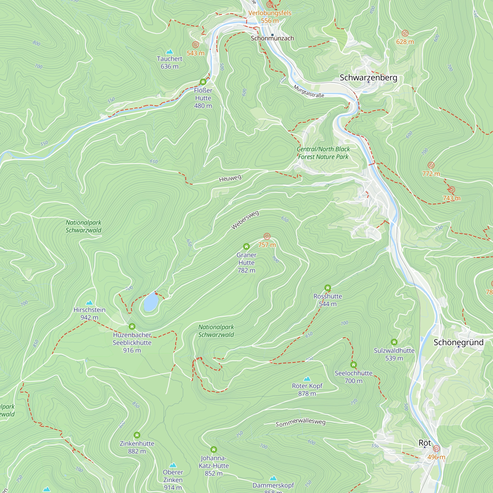 Graner Hütte map